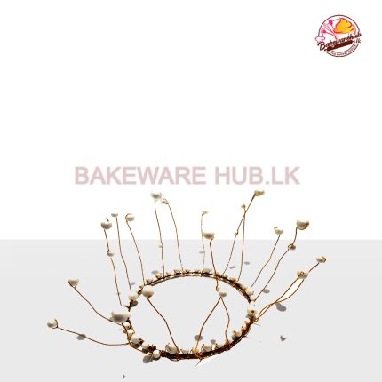 White Pearl Crown Topper