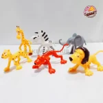 Zoo Animal Cake Topper Set-6 pcs