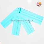 Icing Comb Cake Scraper Set (4pcs)-Plastic